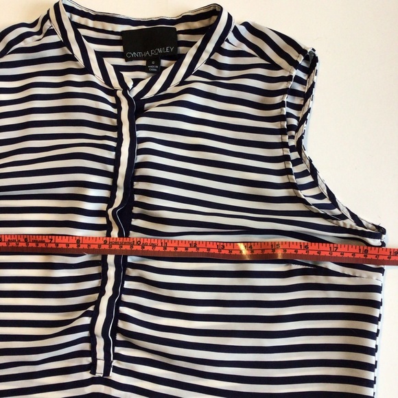 CYNTHIA ROWLEY striped blouse - Picture 3 of 5